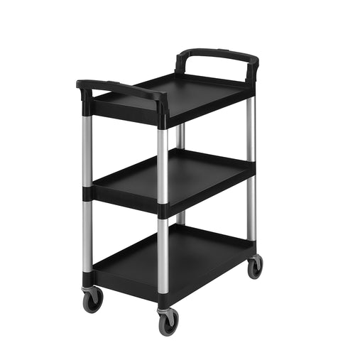 CAMBRO | Tarjoiluvaunu polypropeenista - 835x410mm - 3 hyllyä - musta