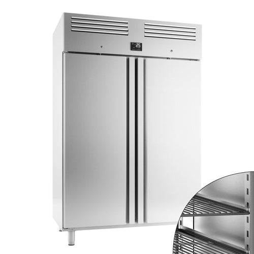 Bakery Fridge Stainless steel Premium PLUS - EN 600x400mm - 1240L - with 2 doors