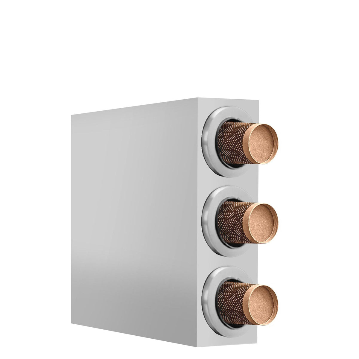 Cup Dispenser - Stainless Steel - with 3 dispensers