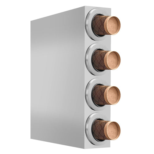 Cup Dispenser - Stainless Steel - with 4 dispensers