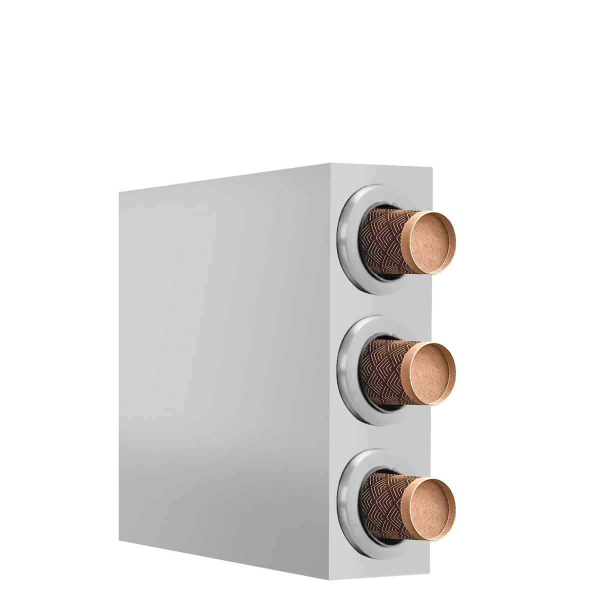 Cup Dispenser - Stainless Steel - with 3 dispensers