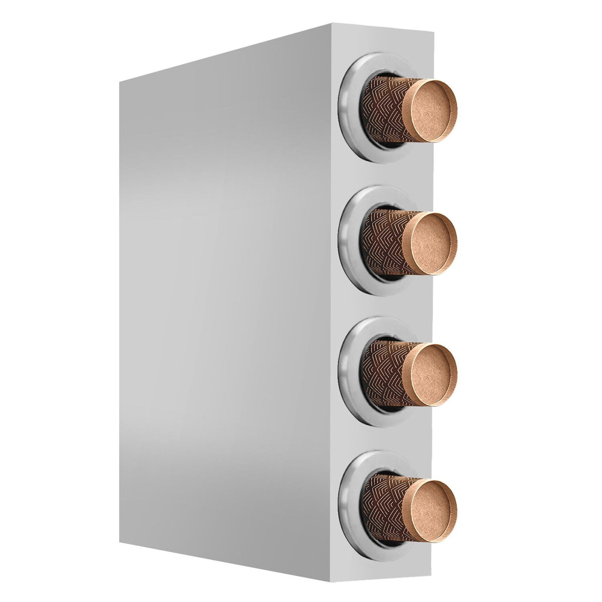 Cup Dispenser - Stainless Steel - with 4 dispensers
