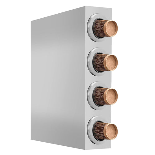 Cup Dispenser - Stainless Steel - with 4 dispensers