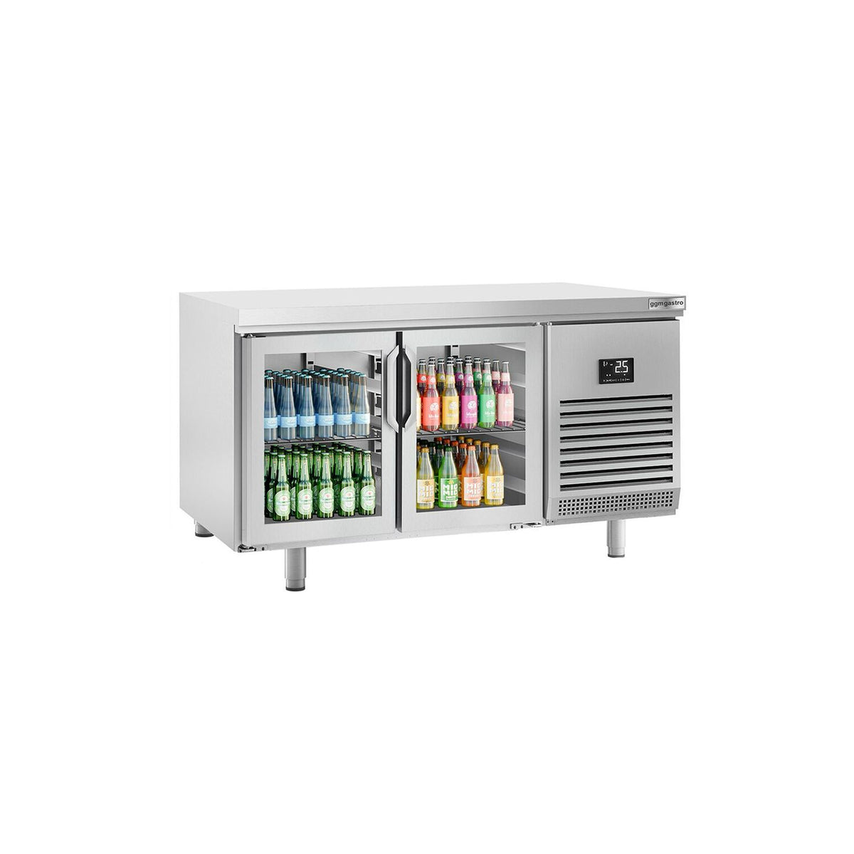 Kylmäpöytä PREMIUM PLUS - 1618x800 mm - 420 l - 2 lasiovea