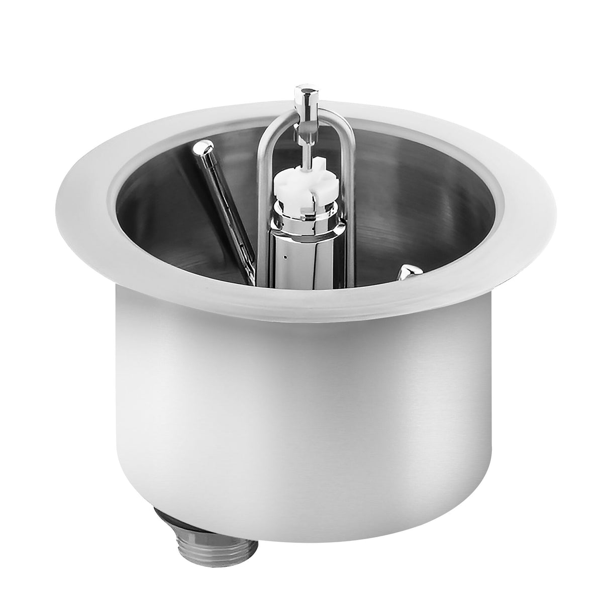 Inset Glass Rinser with automatic shut-off valve