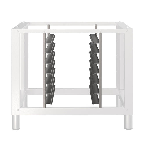 Blechhalter - 930x740x800 mm; väli 80 mm; GN 1/1, 7 kpl - ruostumaton teräs - yhteensopiva: BUV80010