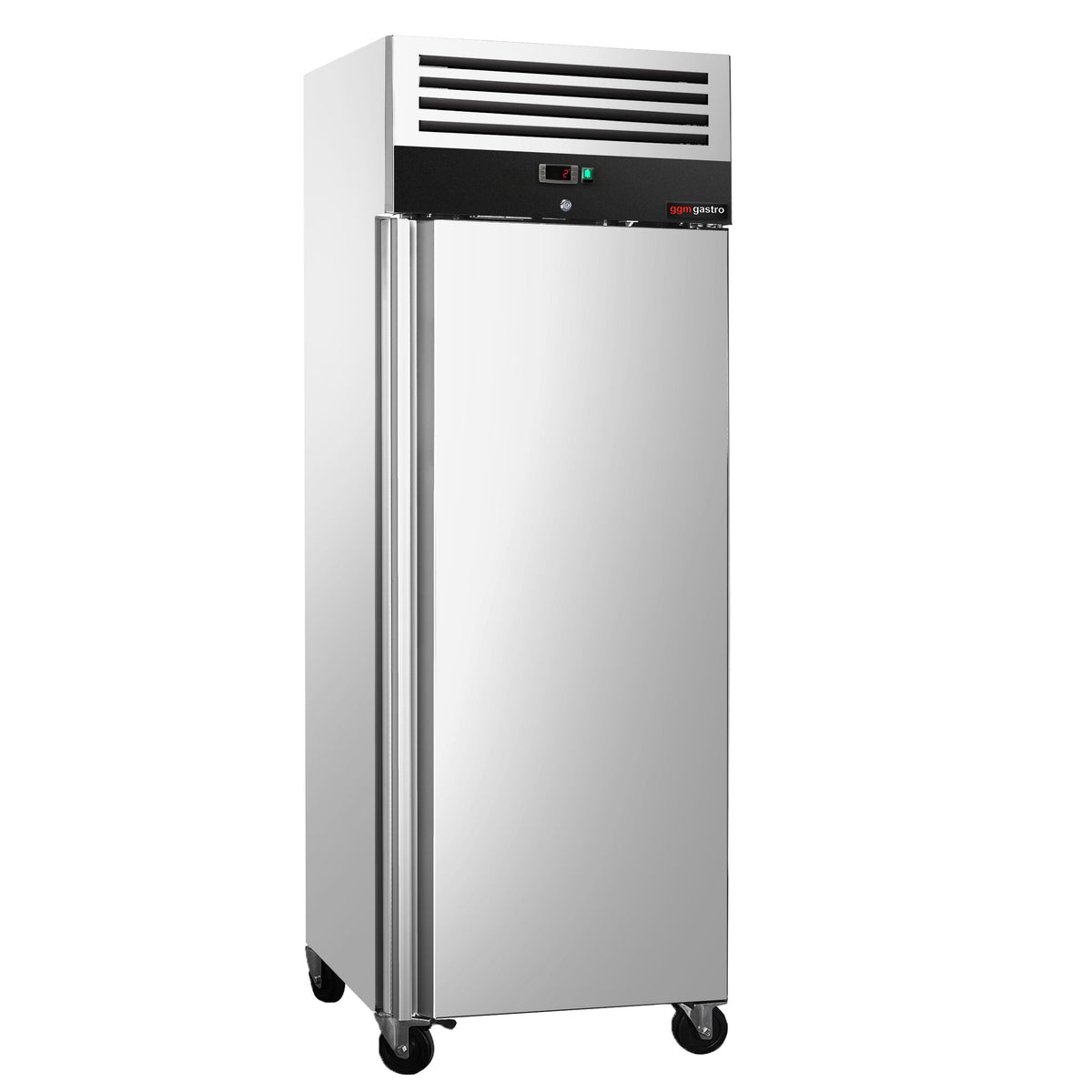 Bakery Fridge Stainless steel PREMIUM - EN 600x800mm - 612L - with 1 door - Black - On castors