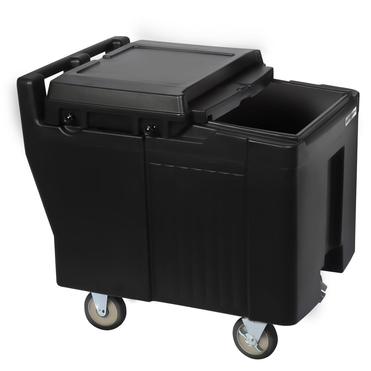 Insulated Ice Caddy Trolley  - 125 Litres - Black