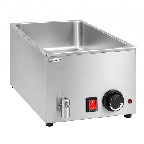 Countertop Bain Marie - GN 1/1 - 150mm deep - 1,2 kW - with Drain Tap