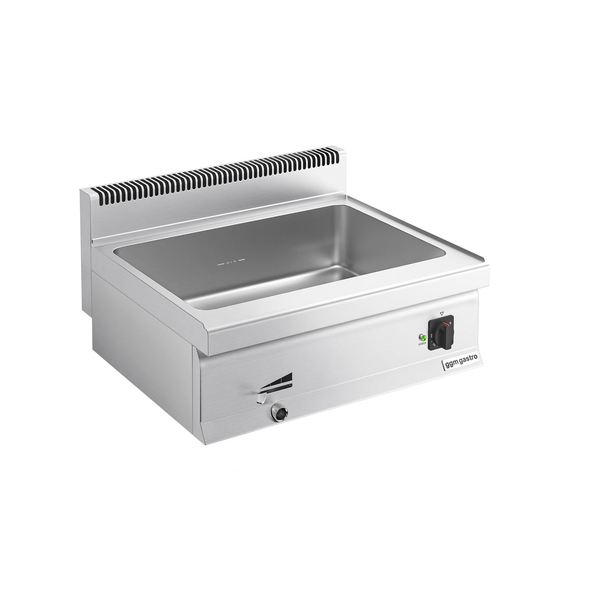 Countertop Bain Marie - GN 1/1 + 3x GN 1/9 - 1,2 kW - with Drain Tap