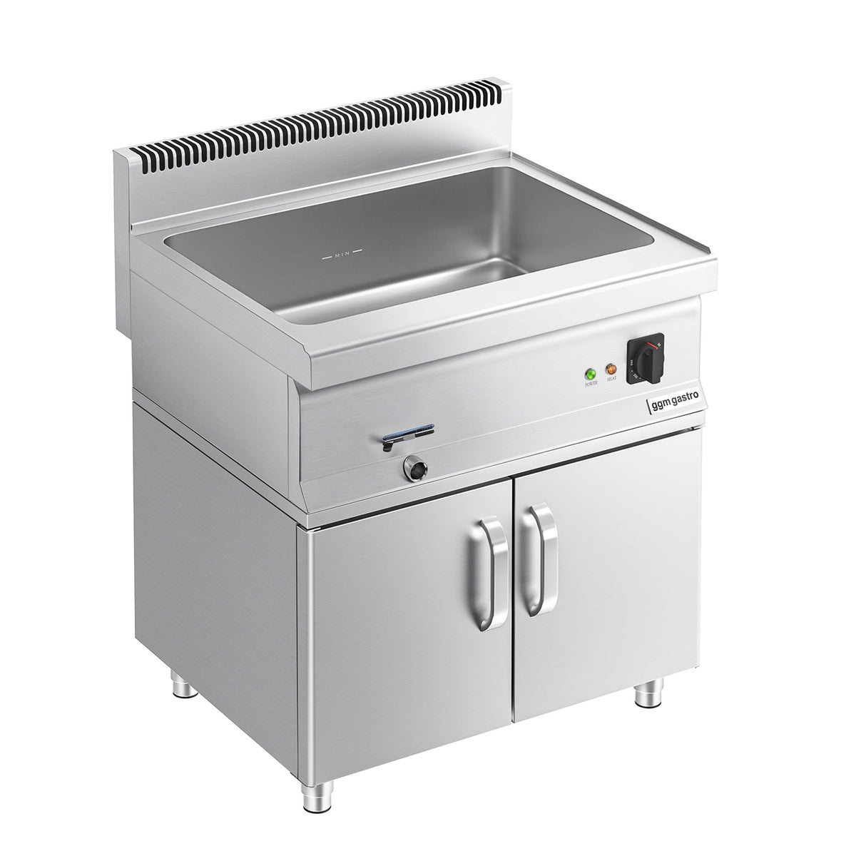 Countertop Bain Marie - 2x GN 1/1 or 4x GN 1/2 - 2,4 kW - with Drain Tap