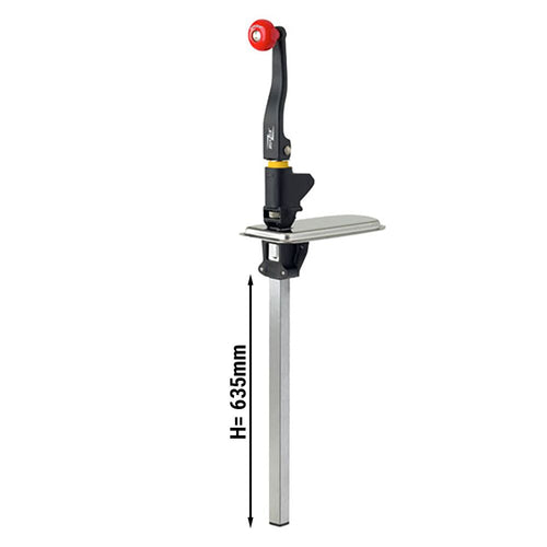 Bonzer | Manual Bench Can Opener - Shaft Length: 635mm - Stainless Steel - Max Can Height: 55cm