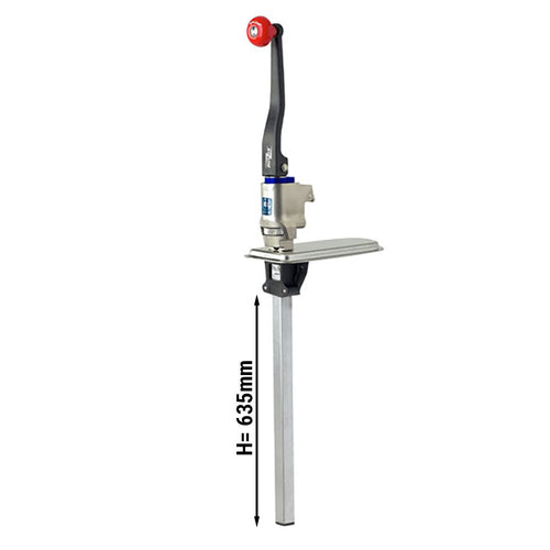 Bonzer | Manual Bench Can Opener - Shaft Length: 635mm - Stainless Steel - Max Can Height: 55cm