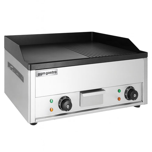 Sähköpaistotaso - 4,4 kW - sileä/uritettu - Paistopinta-ala: 600x335 mm