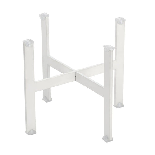 Buffetteline - valkoinen, pulverimaalattu teräs - 210x210 mm - Korkeus: 170 mm - ominaisuudet: erittäin kestävä