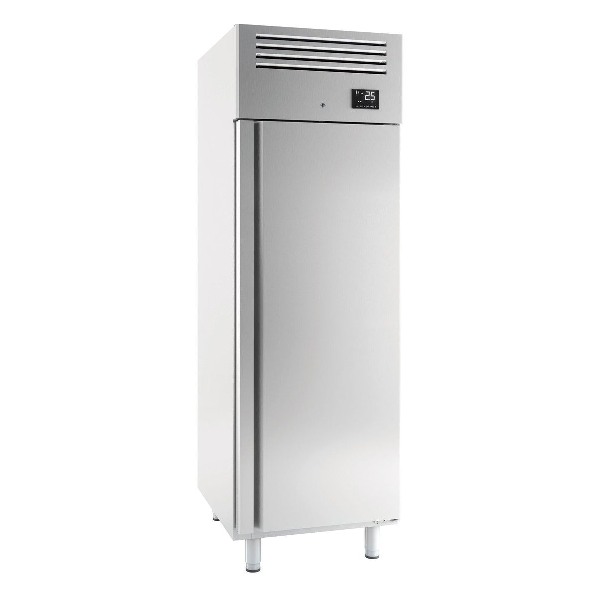 Leipomopakastin [Ruostumaton teräs] - EN 600x400 - 687 mm - 560 l - -18…-1 °C - mitat 1 ovi - digitaalinen termostaatti, automaattinen sulatus, kiertoilmajäähdytys, LED-valaistus, R290
