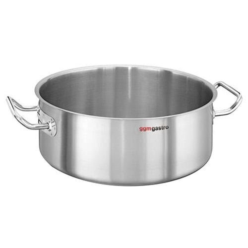 Pata - Ruostumaton teräs - 10,0 l - Ø 400 mm - Korkeus: 80 mm - kolmikerrospohja; sopii induktiolle; sopii kaasulle; sopii keraamiselle; sopii sähkölevylle; konepesun kestävä