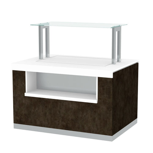 Refrigerated Buffet Display Counter  PRAGUE - 1400mm - with Refrigerated Frost Top - on Castors