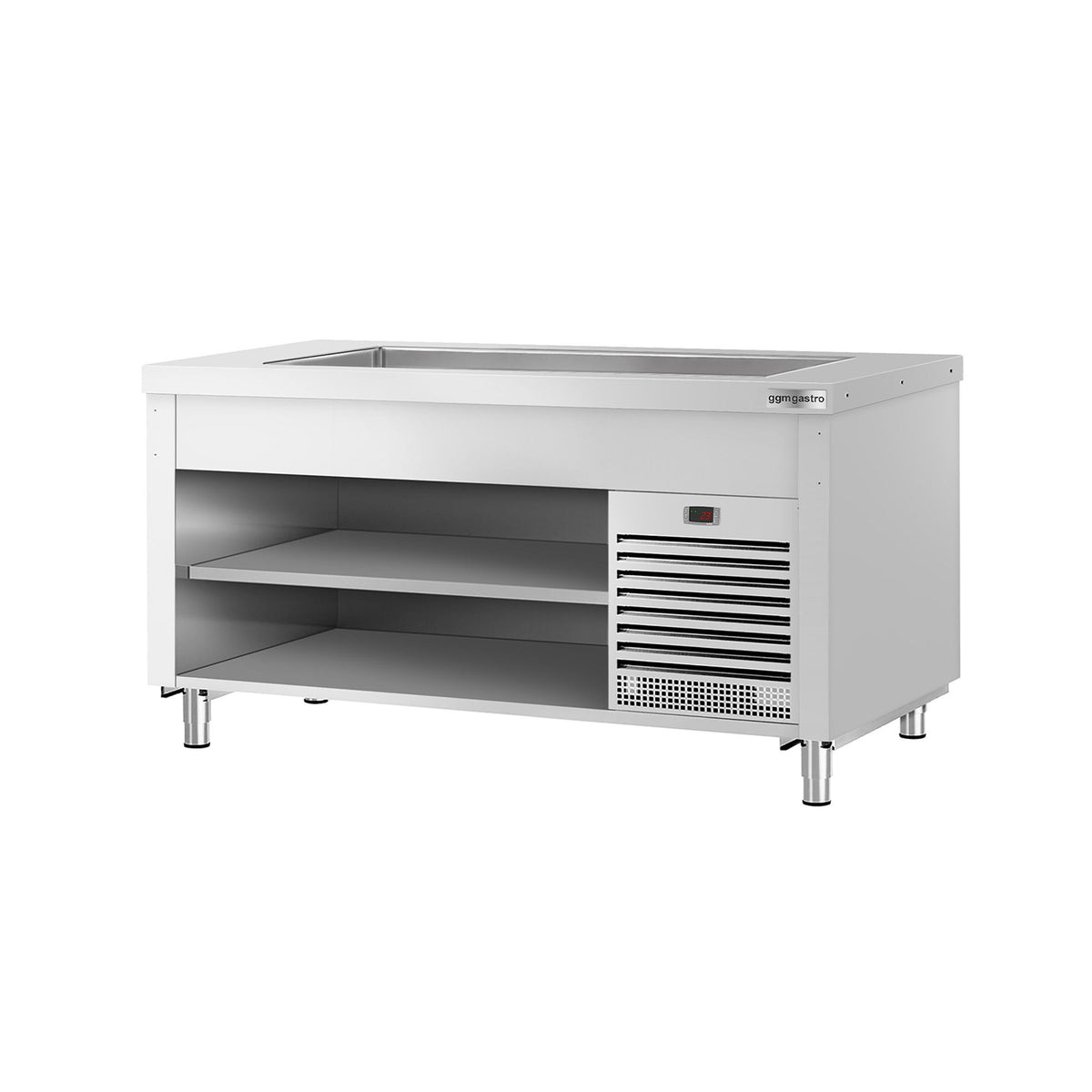 Buffet-tiski KOPENHAGEN - 1560 mm - varustettu: Kylmäallas - 4 GN 1/1 -astiaa