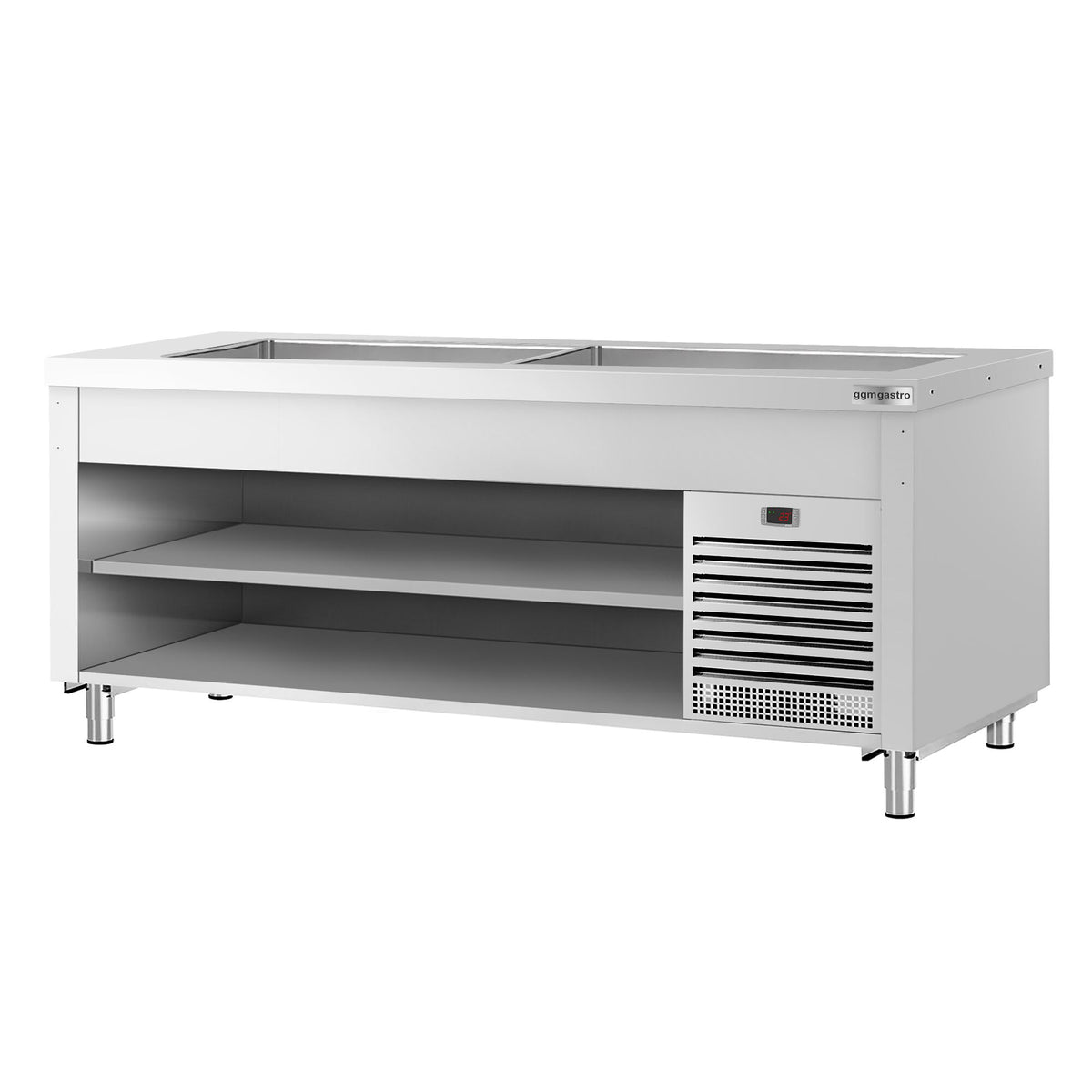 Refrigerated Buffet Display Counter COPENHAGEN - 2310mm - with Refrigerated Well - for 6x GN 1/1