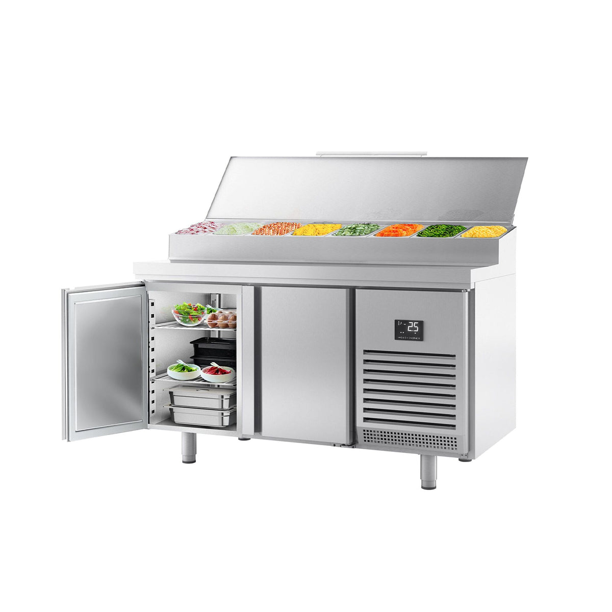 Saladetti - 1618x800 mm - 2 ovea - varten 9x GN 1/4