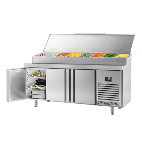 Saladetti - 2185x800 mm - 3 ovea - varten 13x GN 1/4