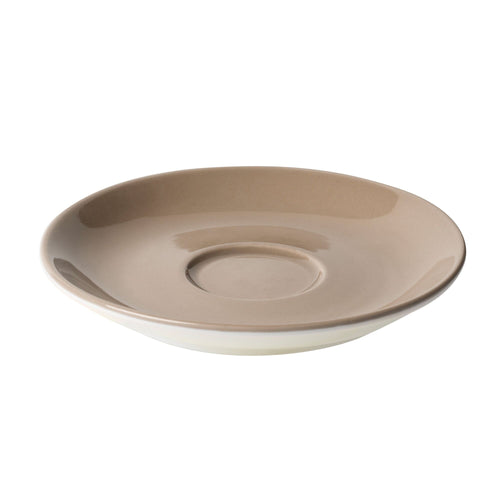 (6 pcs) BART COLOUR CAFE - Cappuccino saucers - Ø155mm - Brown