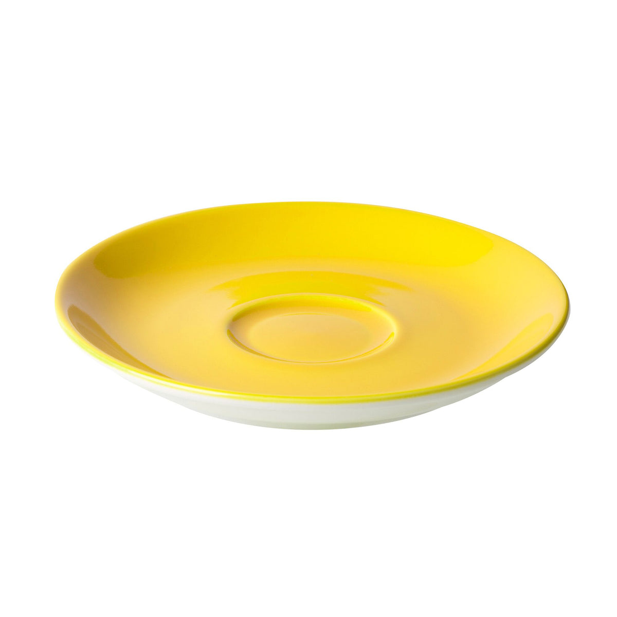 (6 pcs) BART COLOUR CAFE - Cappuccino saucers - Ø155mm - Yellow