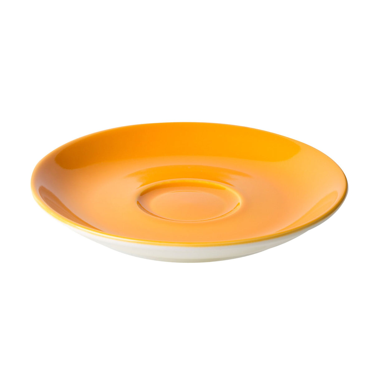 (6 pcs) BART COLOUR CAFE - Cappuccino saucers - Ø155mm - Orange