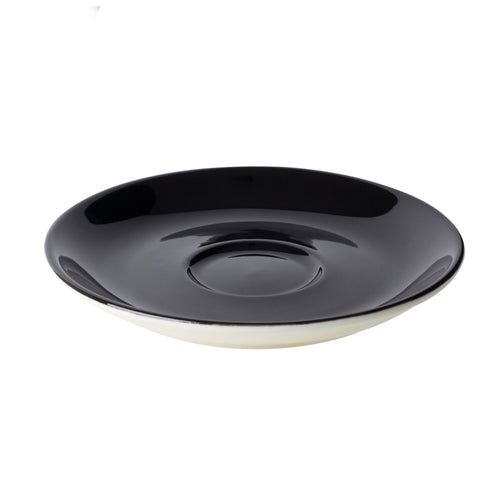 (6 pcs) BART COLOUR CAFE - Cappuccino saucers - Ø155mm - Black