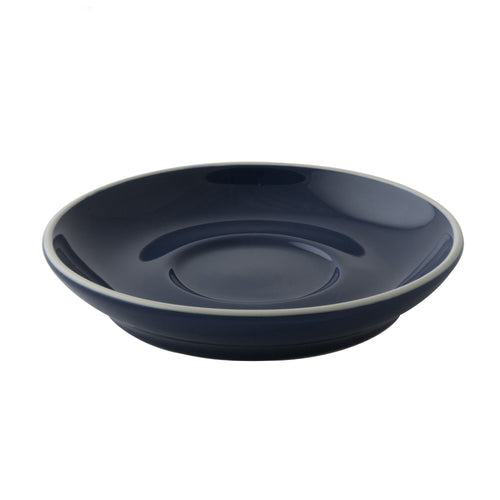 (6 pcs) COLORS - Cappuccino saucers - Ø140mm - Blue