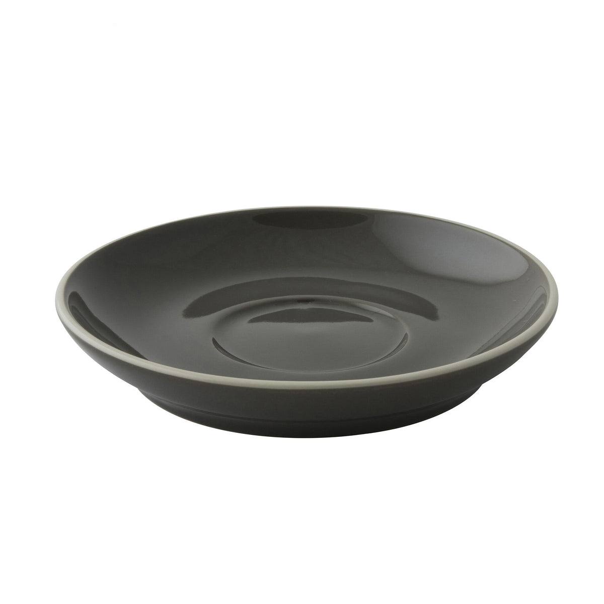 (6 pcs) COLORS - Cappuccino saucers - Ø140mm - Grey