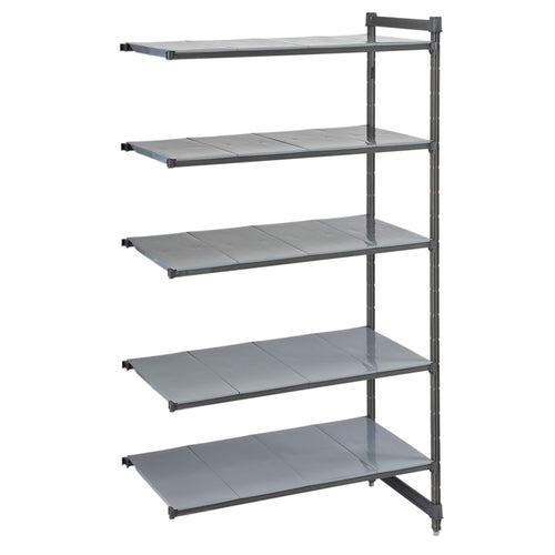 CAMBRO | Camshelving® Commercial Basics Plus Add-On Shelving Unit – 4 Solid Shelves – 718×540 mm