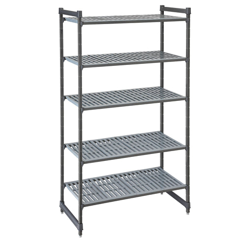 CAMBRO | Camshelving® Commercial Basics Plus Add-On Shelving Unit – 4 Shelves – 718×360 mm - Base unit - Slotted