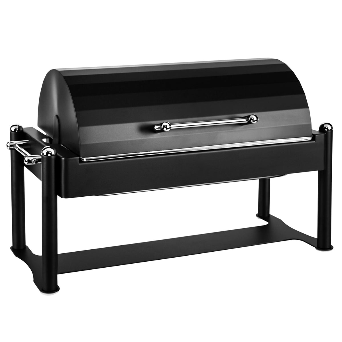 Lämpöhaude / Chafing Dish - GN 1/1 - rolltop-kansi - musta