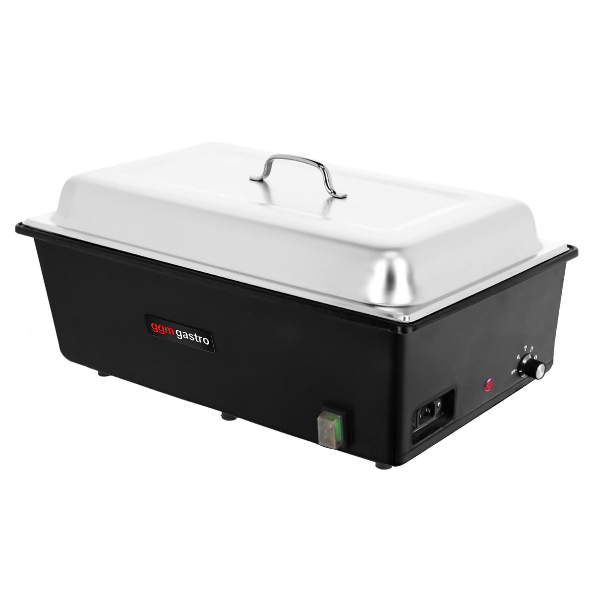 Electric Chafing Dish - GN 1/1 - with Lid - Black