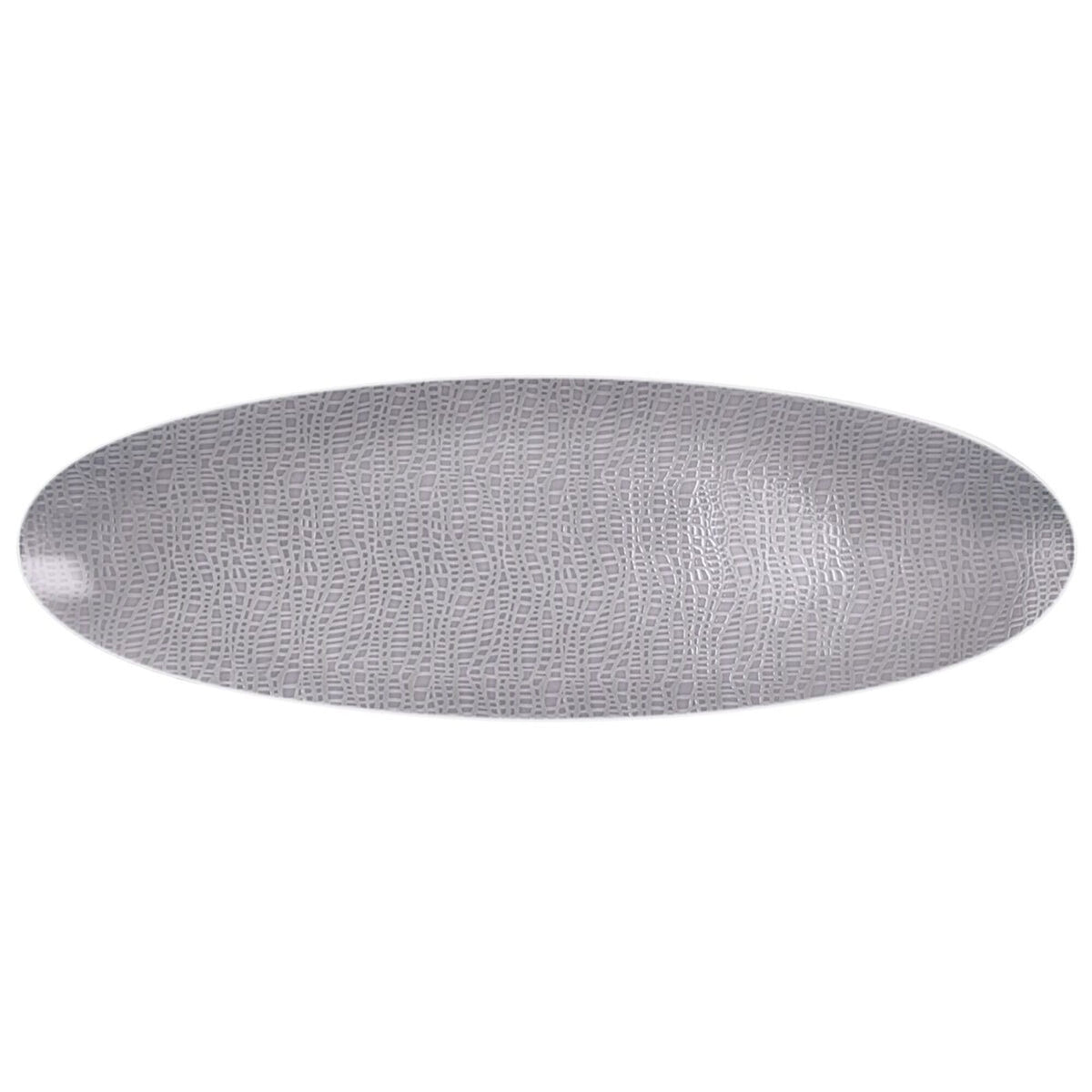 (2 pcs) SELTMANN WEIDEN | Serving Platter - Rectangular Coupe - Porcelain - 330×180 mm - Grey