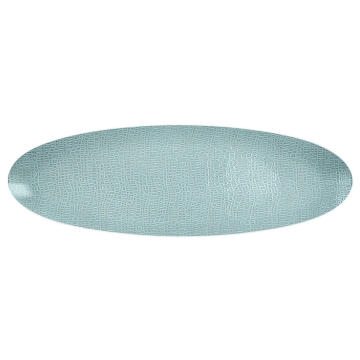 (2 pcs) SELTMANN WEIDEN | Serving Platter - Rectangular Coupe - Porcelain - 330×180 mm - Turquoise