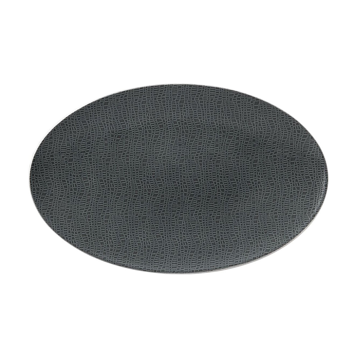 (2 pcs) SELTMANN WEIDEN | Serving Platter - Rectangular Coupe - Porcelain - 330×180 mm - Anthracite