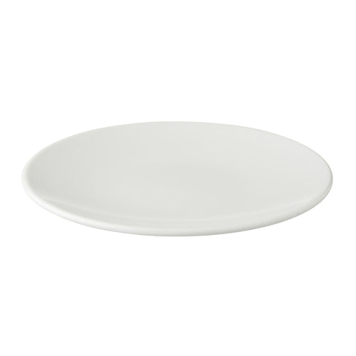(6 kpl) WHITE DELIGHT - coupe-lautanen - litteä - posliini - Ø 210 mm - valkoinen