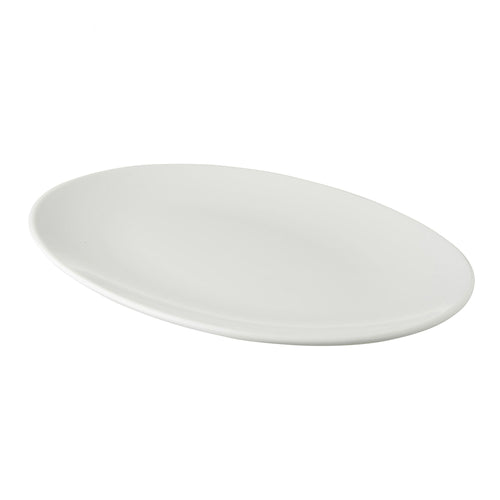 (4 kpl) WHITE DELIGHT - coupe-lautanen - posliini - 300x215 mm - valkoinen