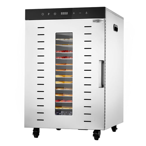 Ruokakuivuri PREMIUM - 16 kuivaustasoa - ruostumaton teräs - 1,5 kW