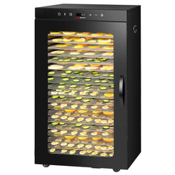 Ruokakuivuri - 24 kuivaustasoa - ruostumaton teräs - 2 kW