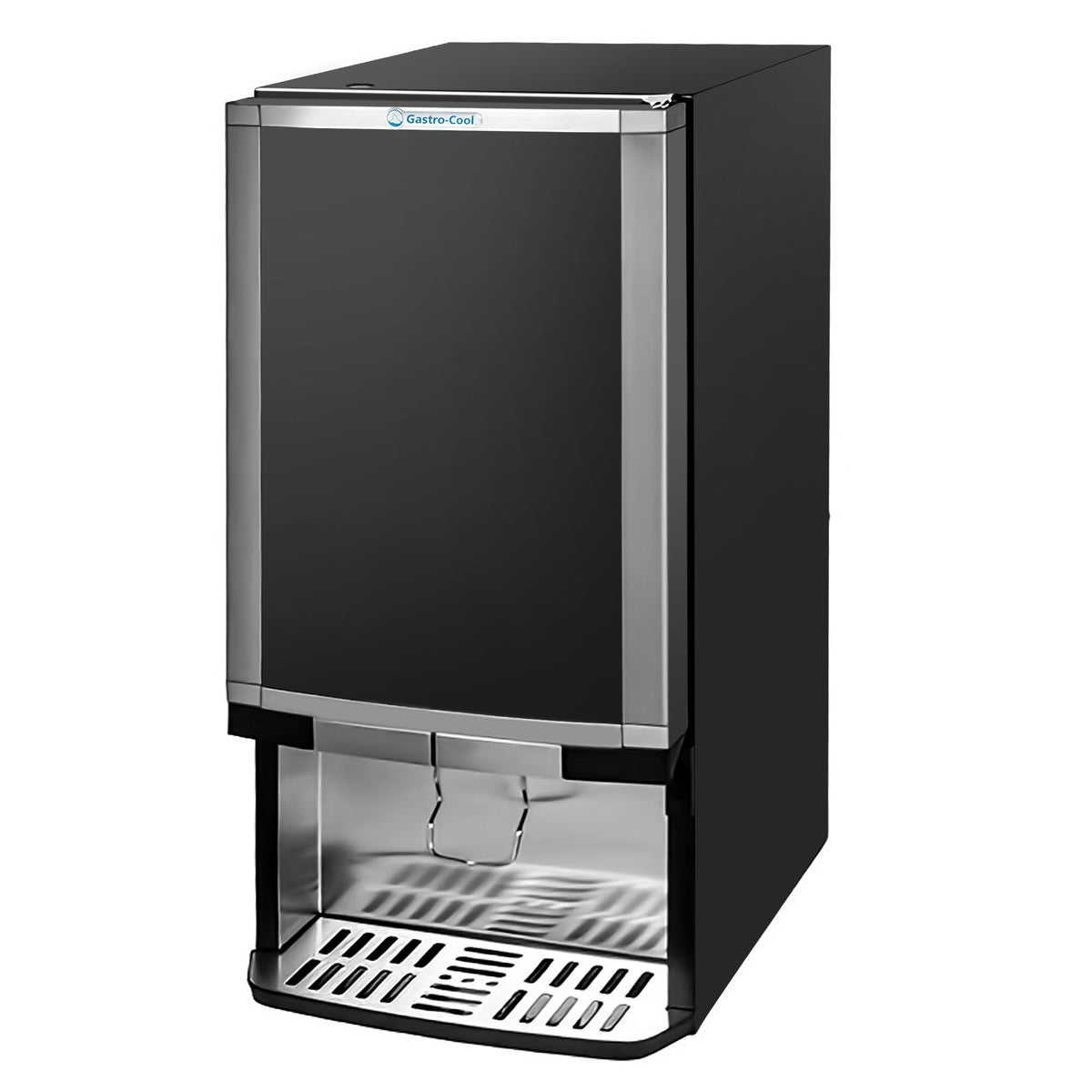 GASTRO-COOL | Juomakaappi - 375 mm - 48 l - 1 lasiovi - valaistu mainospaneeli - LED-sisävalo - musta