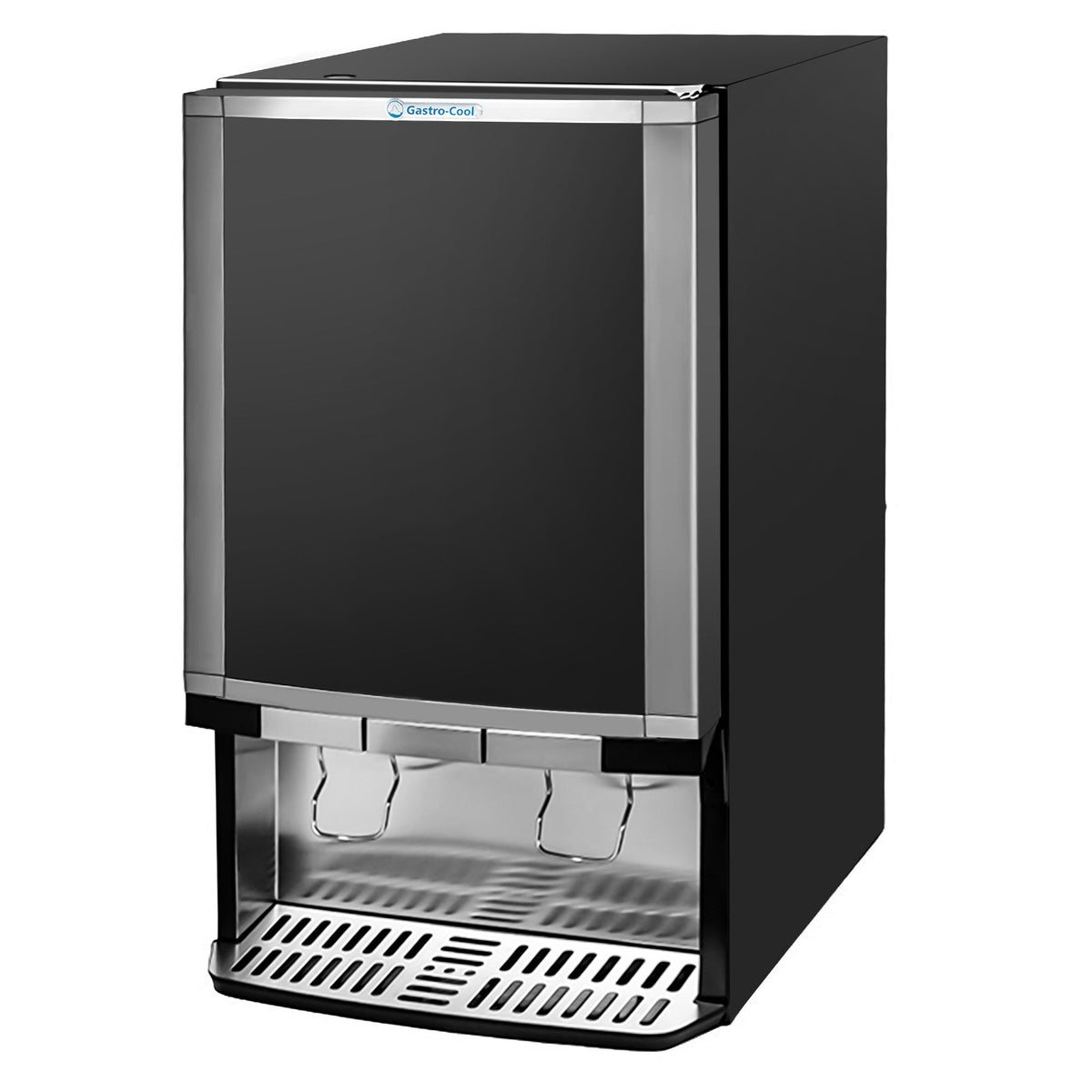 GASTRO-COOL | Juomakaappi - 480 mm - 65 l - 1 lasiovi - valaistu mainospaneeli - LED-sisävalo - musta