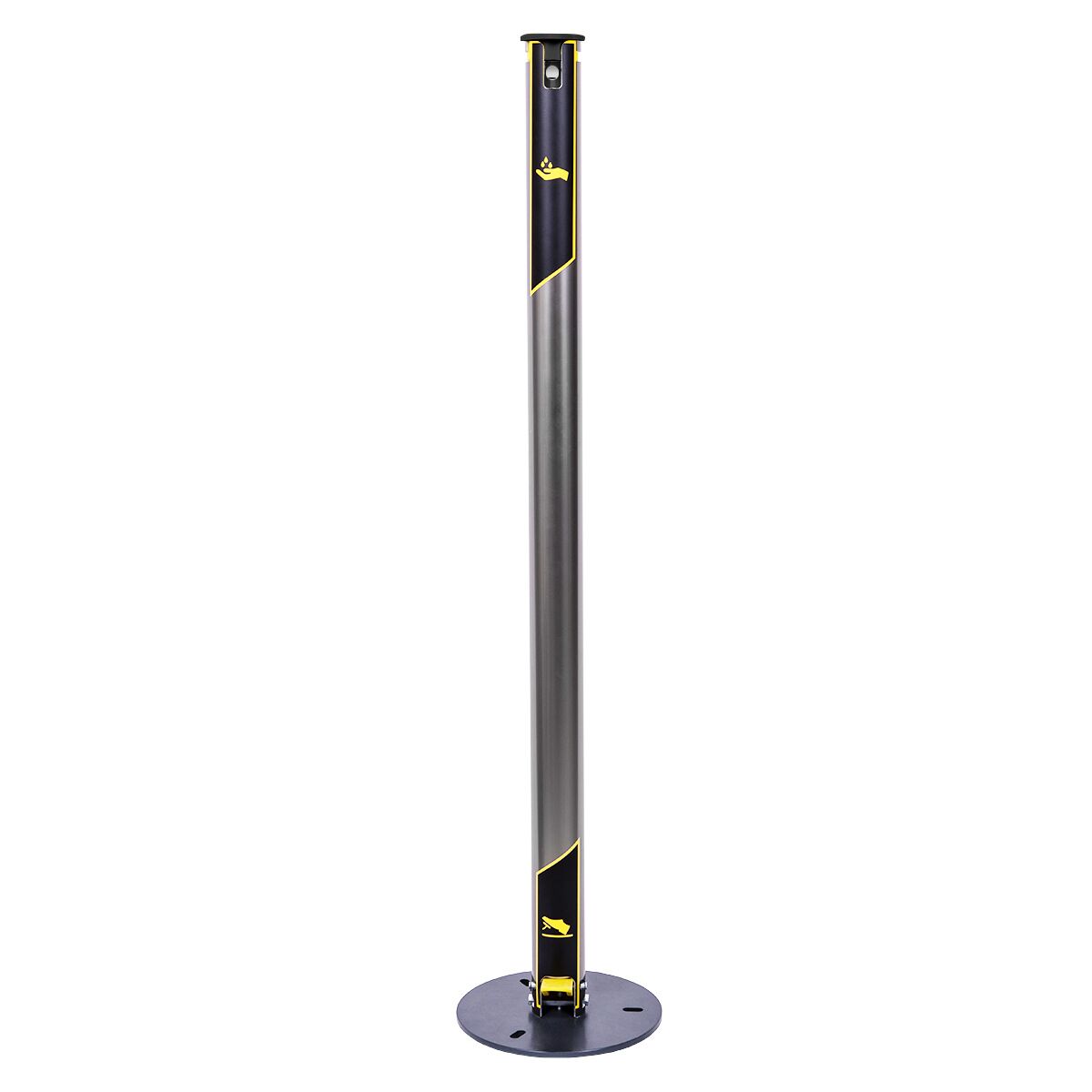 Hand Sanitiser Station - 1400ml - Aluminium - Aluminium - freestanding, foot‑operated