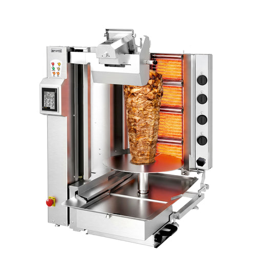 Gas Automatic Doner Kebab Grill - 4 Burner - up to 95kg - 10.64kW