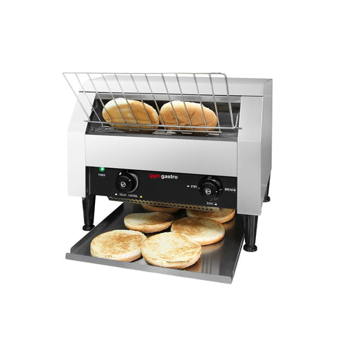 Liukuhihnapaahdin - manuaalinen - 2,30 kW - n. 200 paahtoleipää/h - sämpylä- ja leipätila