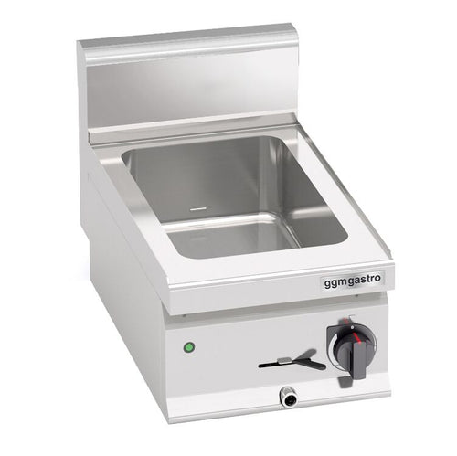 Pöytämallinen vesihaude – sähköinen - 700 W - 3x GN 1/4 - tyhjennyshana