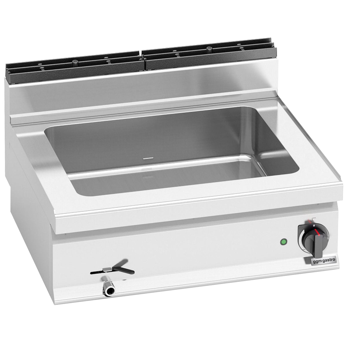 Sähkökäyttöinen vesihaude - 2,4 kW - 2x GN 1/1 - tyhjennyshana